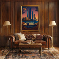 Abu Dhabi Skyline Modern Cultural or Heritage Poster