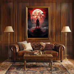 Warrior Under The Blood Moon Poster