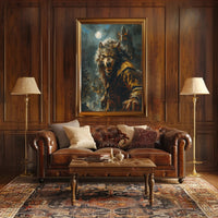 The Beast Under the Moonlight Art Print Poster PosterGoat
