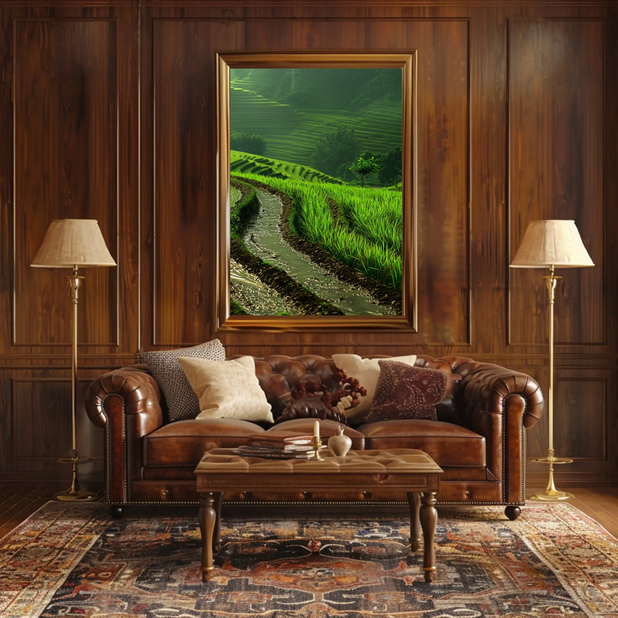 Terraced Rice Fields Southeast Asia Cultural or Heritage Poster PosterGoat