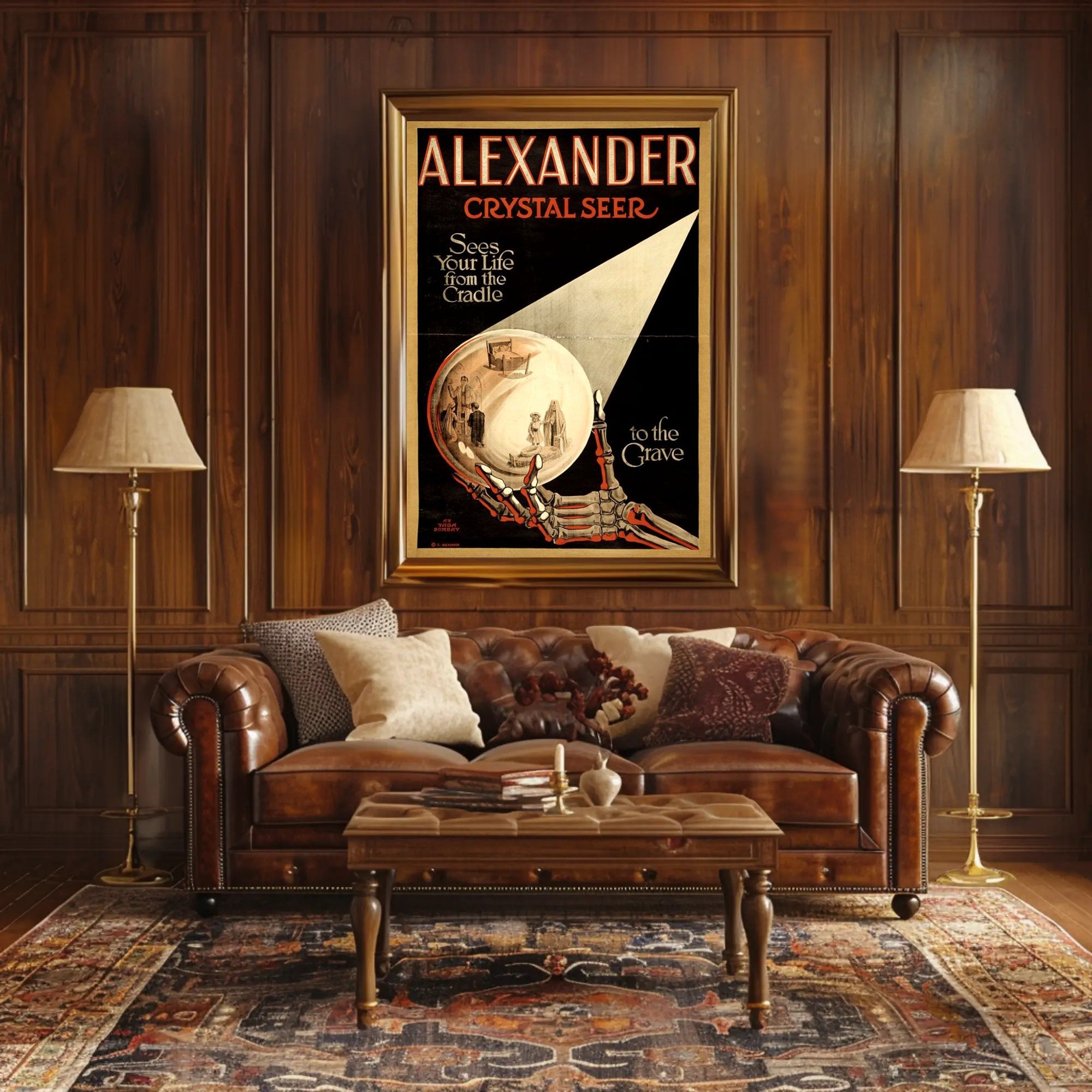 Mystical Crystal Seer Vintage Art Pop Culture Poster