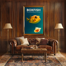 Boxfish The Armored Beauty of the Reef Poster