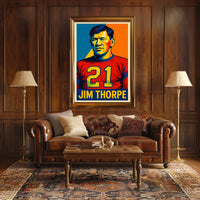 Jim Thorpe Legendary Athlete Poster