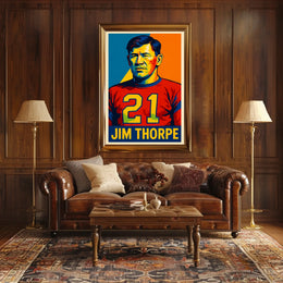 Jim Thorpe Legendary Athlete Poster