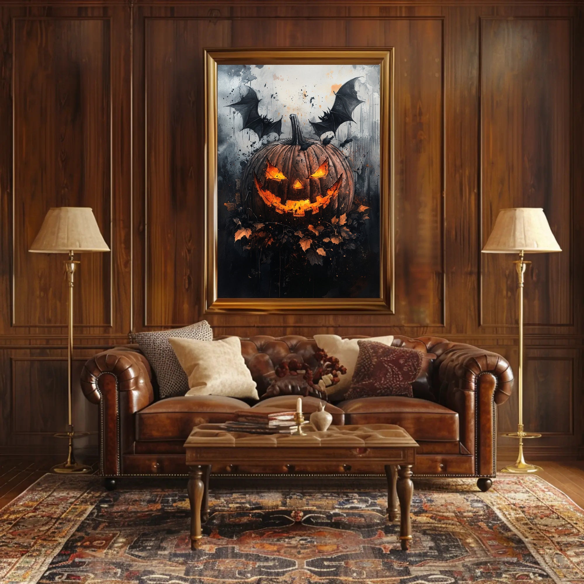 Spooky Jack-O-Lantern Poster