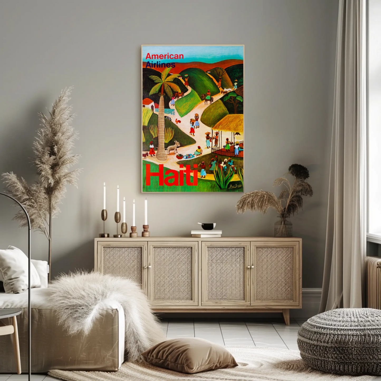 American Airlines Haiti Poster