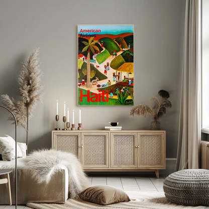 American Airlines Haiti Poster