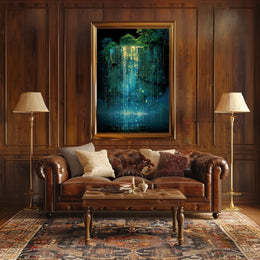 Digital Waterfall Poster