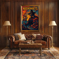 Massachusetts Pilgrim Poster