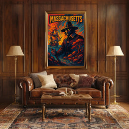 Massachusetts Pilgrim Poster