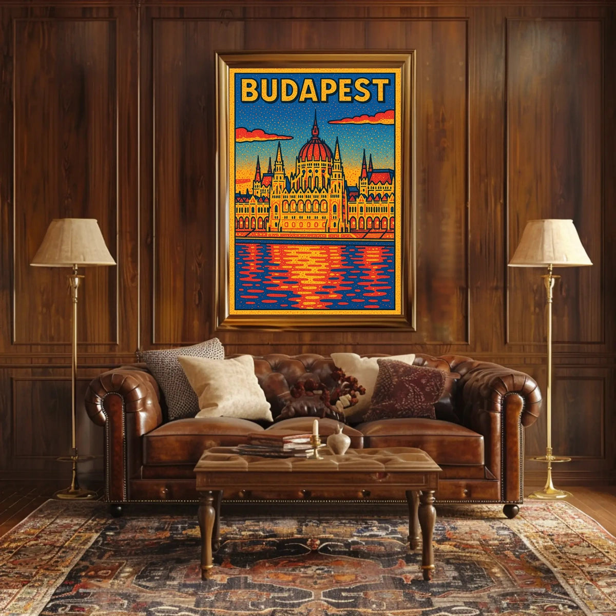 Budapest Architectural Art Poster