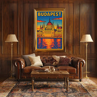Budapest Architectural Art Poster