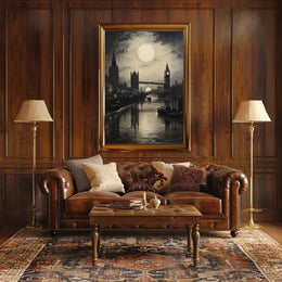 Moonlit London Poster