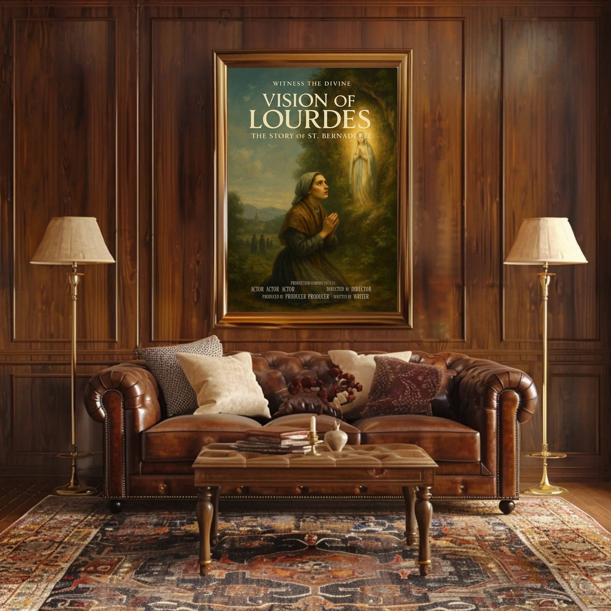 Vision of Lourdes Poster PosterGoat