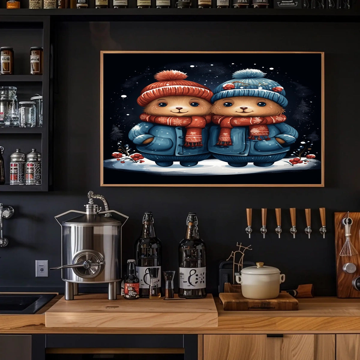 Winter Wonderland Bears Poster