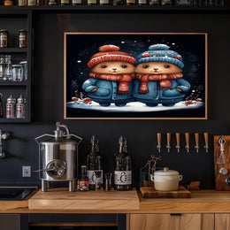 Winter Wonderland Bears Poster