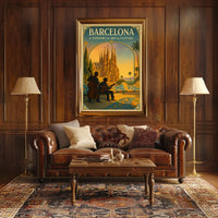 Barcelona A Tapestry of Art Culture Poster