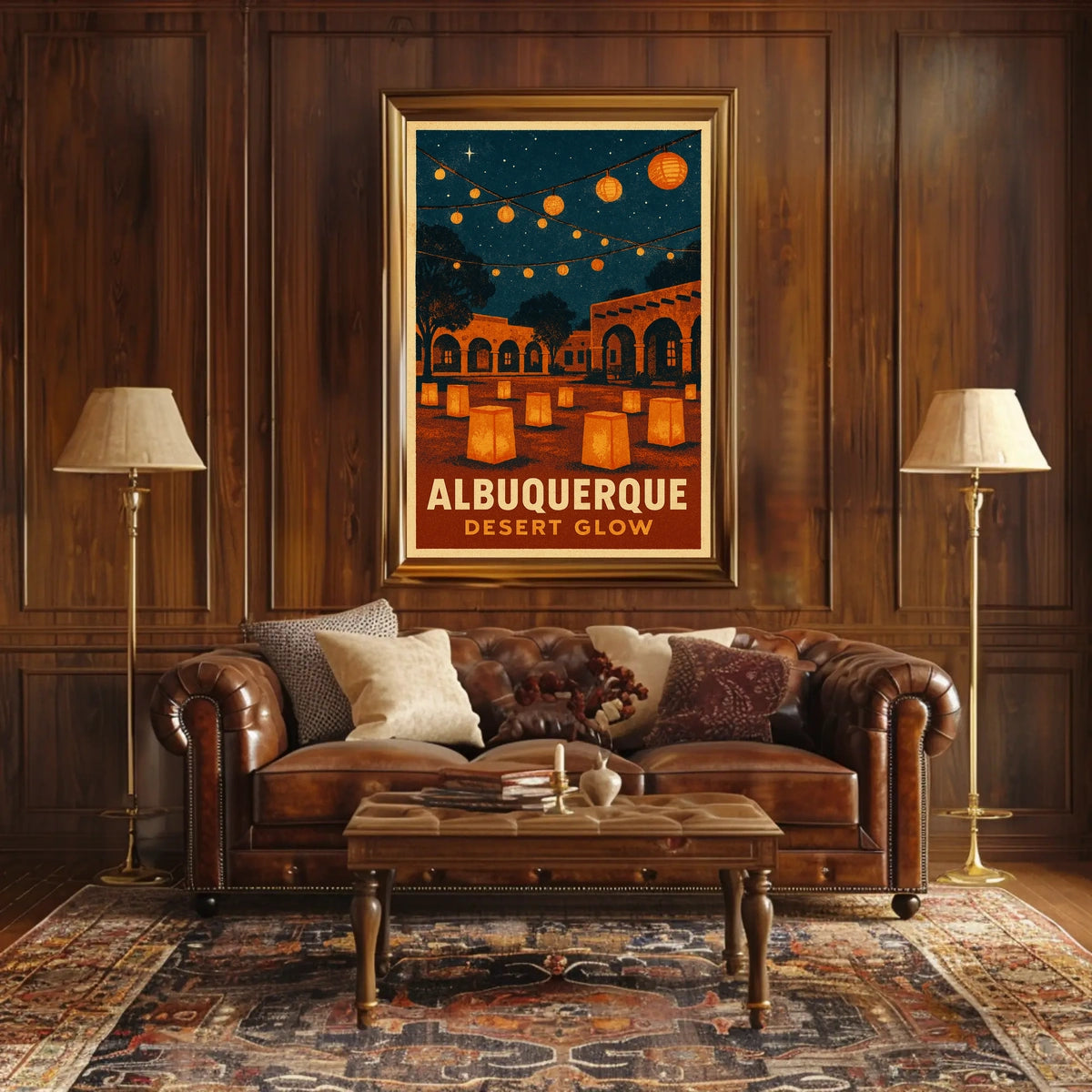 Albuquerque Desert Glow Poster