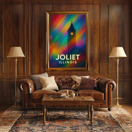 Joliet Cityscape Impressionism Wanderlust Poster