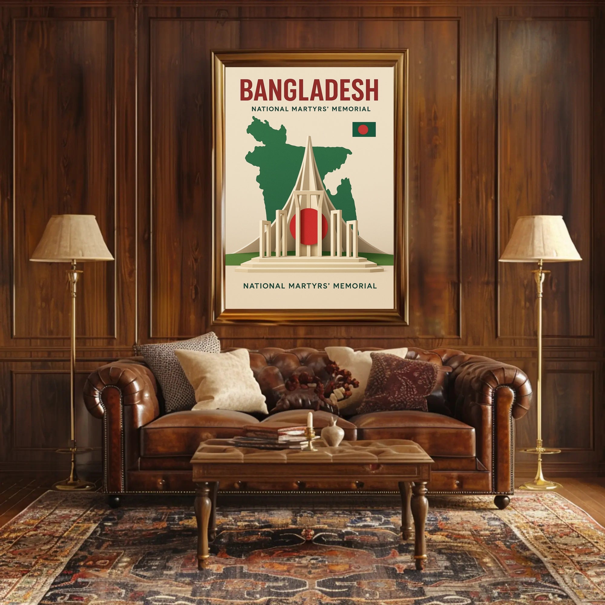 National Martyrs' Memorial Bangladesh Cultural Heritage Poster