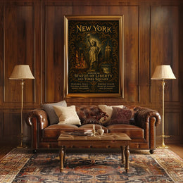 New York Iconic Landmarks Poster