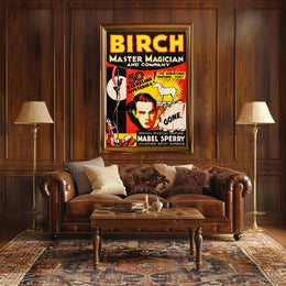 Magic Show Extravaganza Vintage Artistic Poster