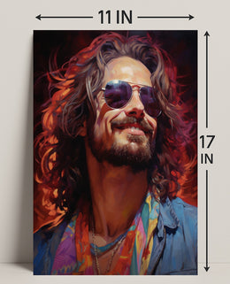Vibrant Portrait Of A Free Spirit Poster PosterGoat
