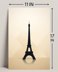 Eiffel Tower Silhouette Poster