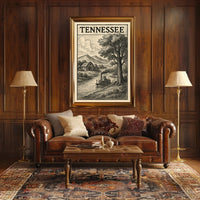 Tennessee Landscape Illustration Poster