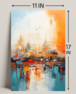 Abstract Cityscape Abstract Poster