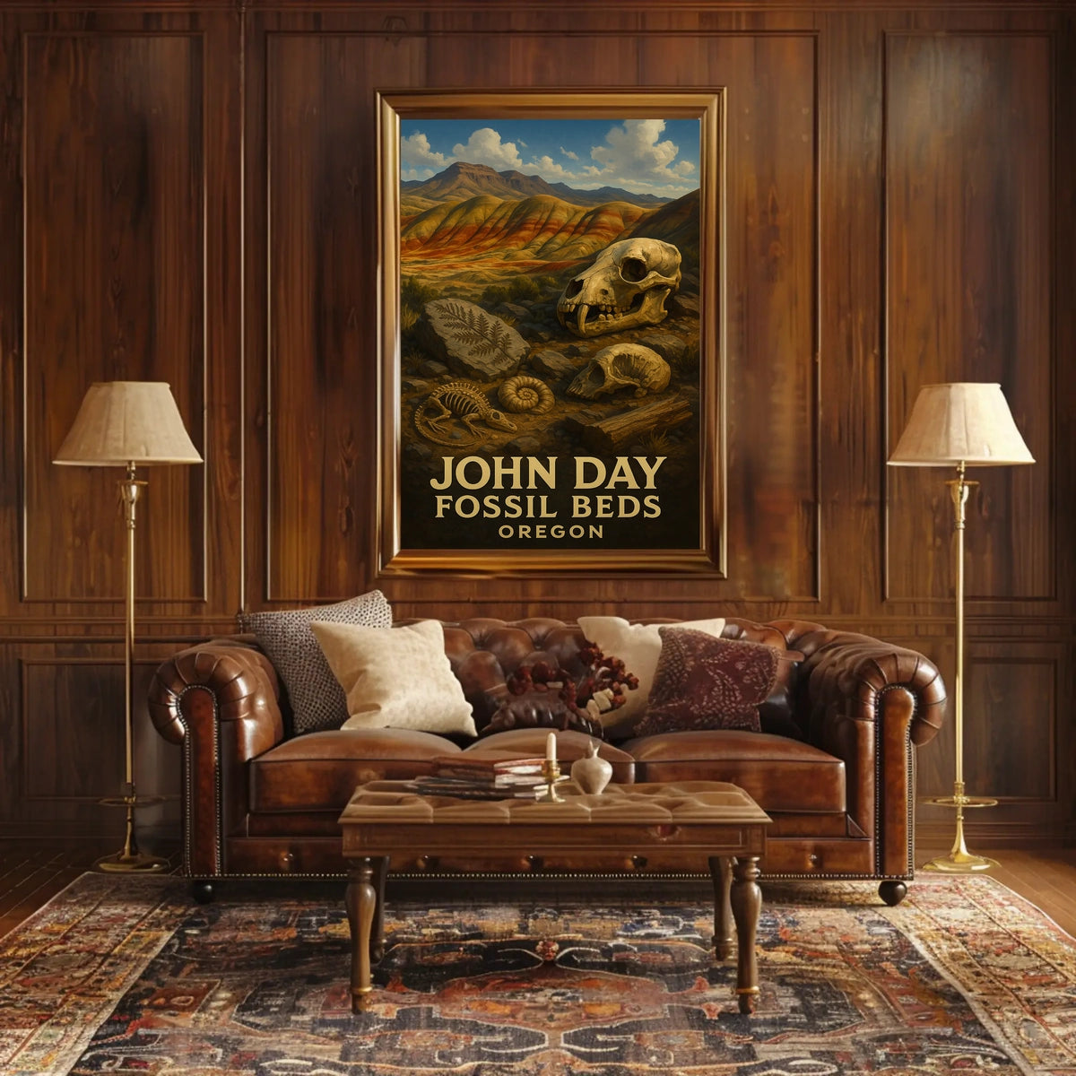 John Day Fossil Beds Oregon Poster
