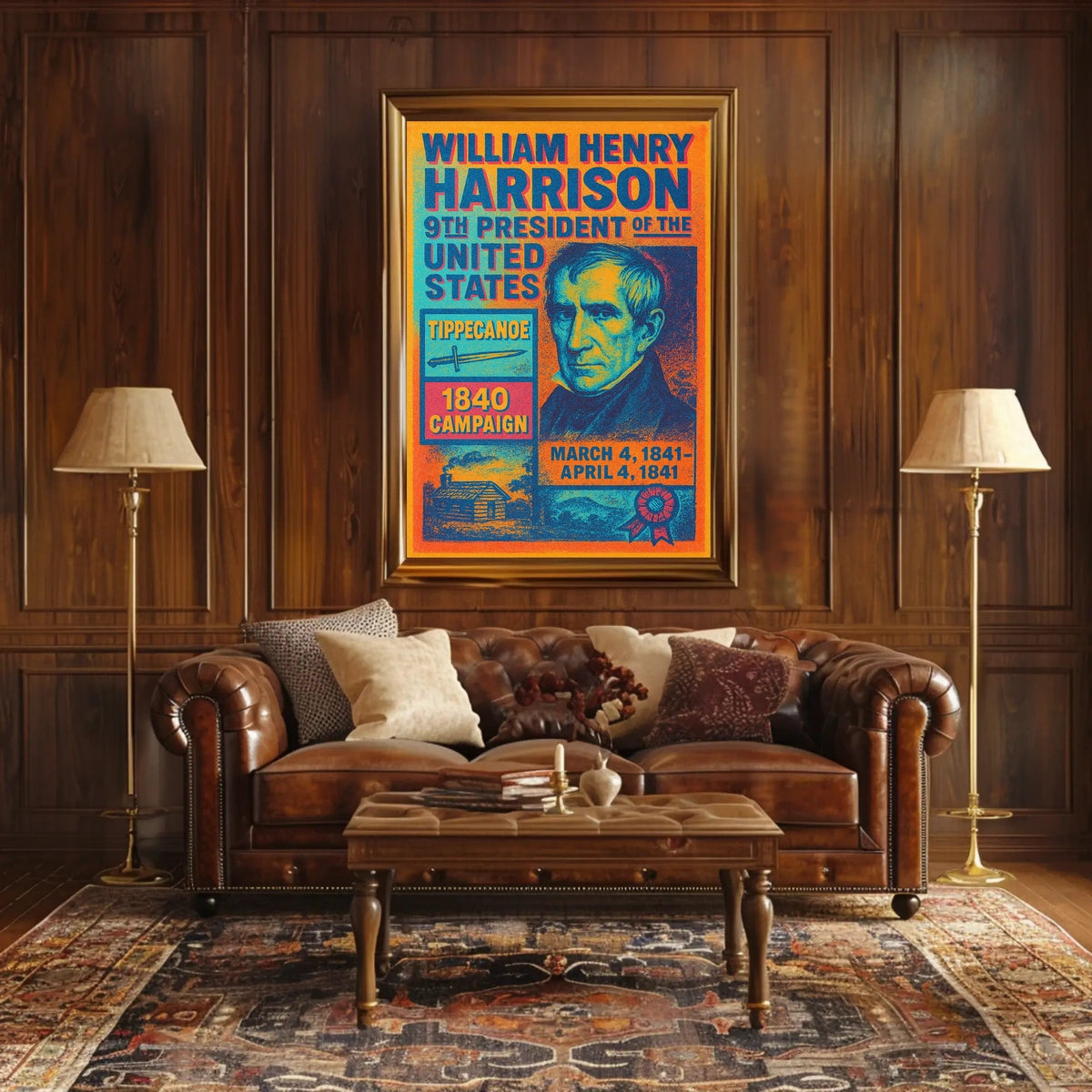 William Henry Harrison 9th President Poster