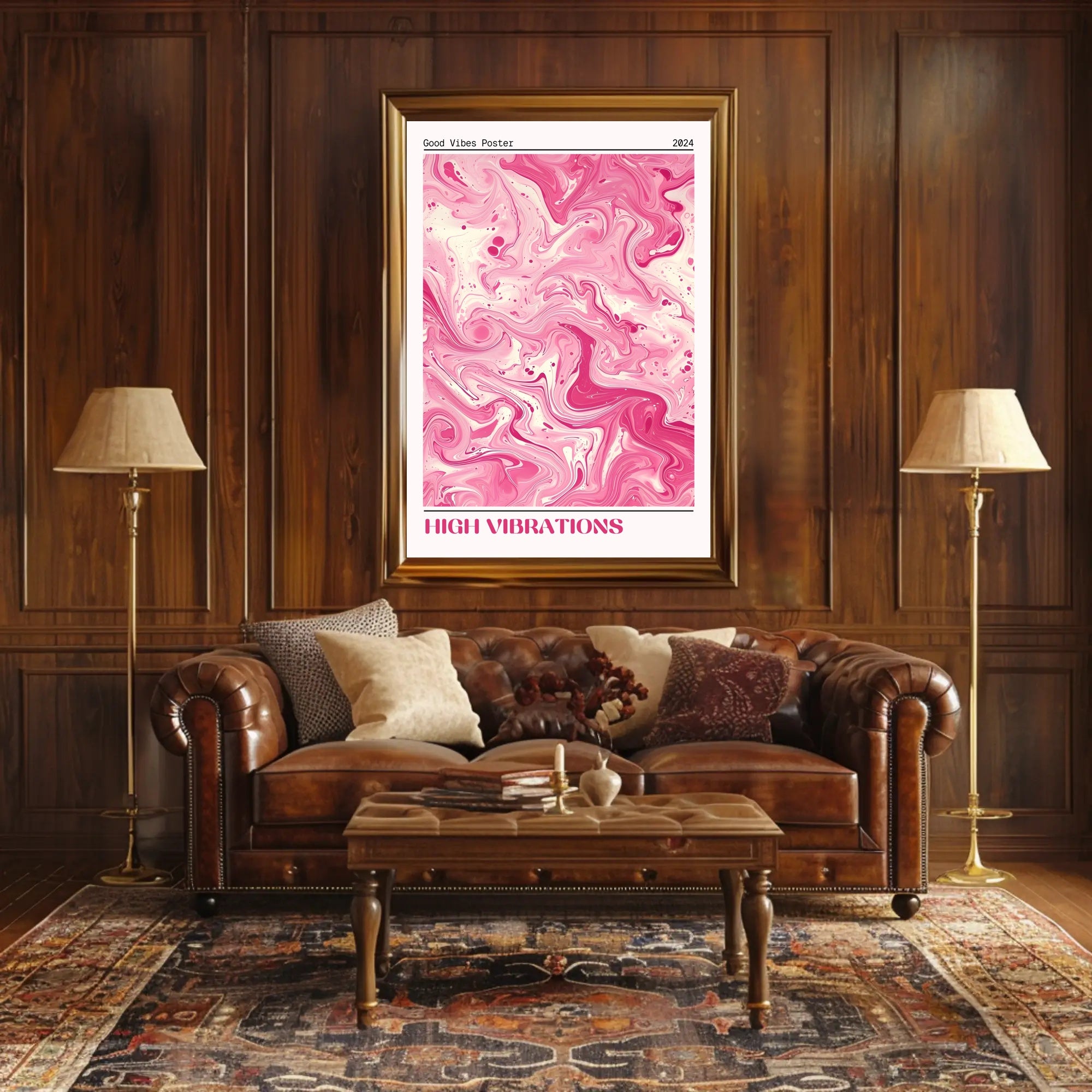Good Vibes Poster 2024: Abstract or Artistic Poster PosterGoat