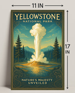 Yellowstone National Park Nature's Majesty Unveiled Poster PosterGoat