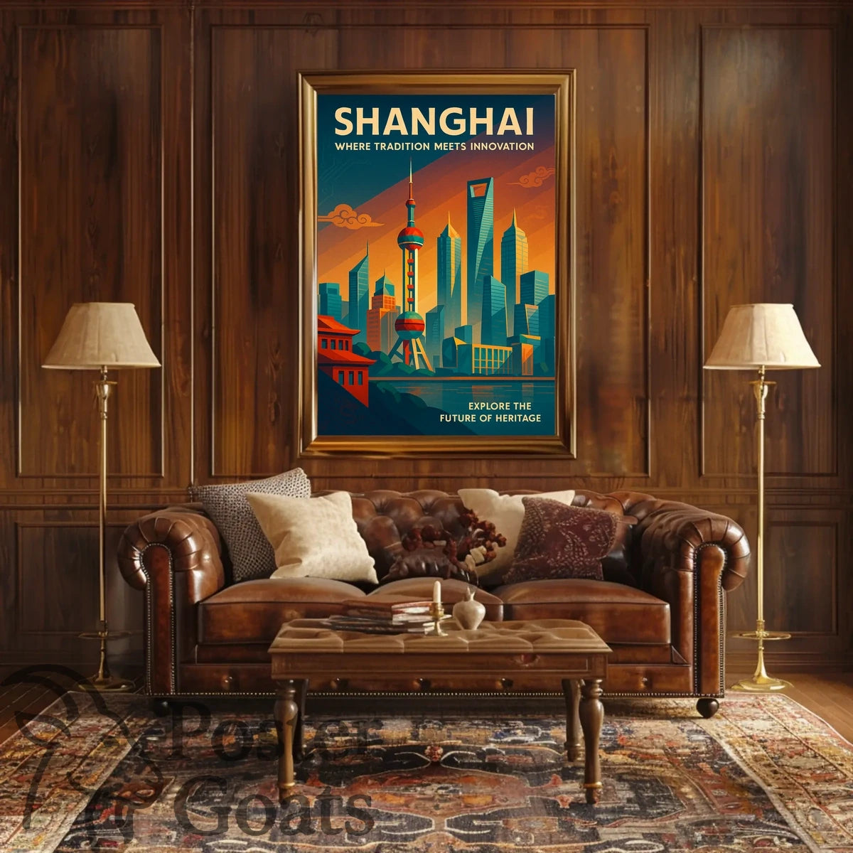 Shanghai: Tradition Meets Innovation Urban or Cityscape Poster