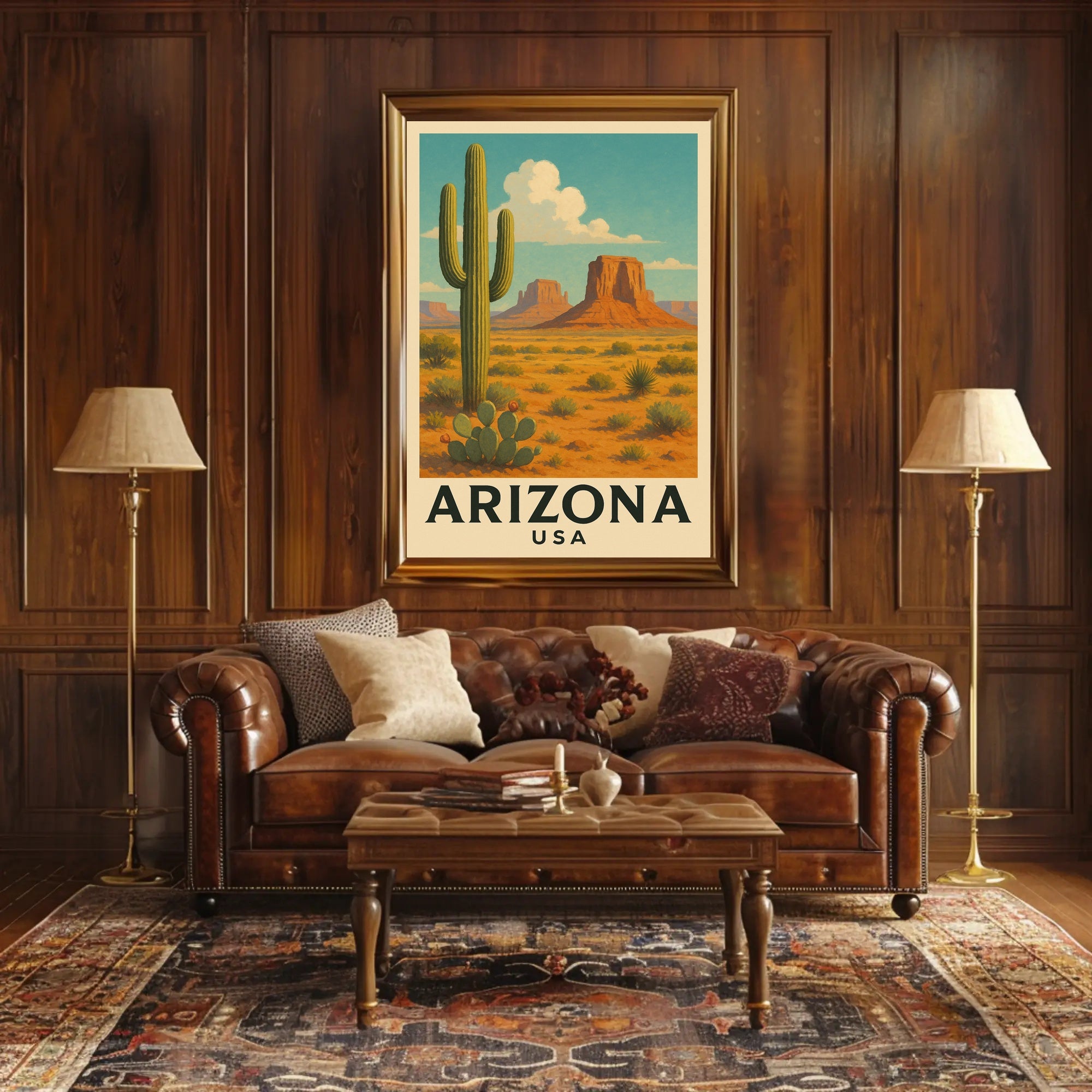 Arizona Desert Landscape Poster