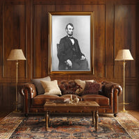 Abraham Lincoln Youthful Bowtie Portrait Poster PosterGoat