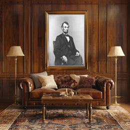 Abraham Lincoln Youthful Bowtie Portrait Poster PosterGoat