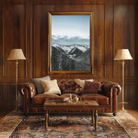 Majestic Snow-Covered Mountains National Park Poster
