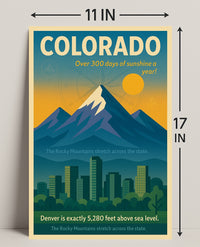Discover Colorado Wall Art Print PosterGoat