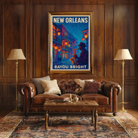 New Orleans Bayou Bright Poster