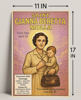 Saint Gianna Beretta Molla Poster PosterGoat