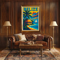 Belize Tropical Escape Poster