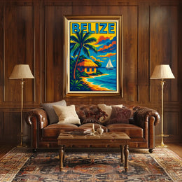 Belize Tropical Escape Poster