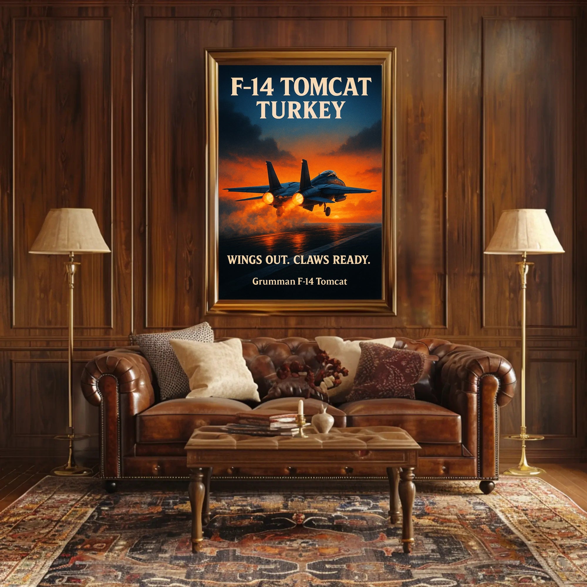 F-14 Tomcat Soaring High Poster PosterGoat