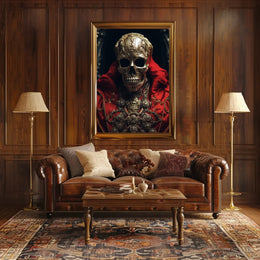 Regal Skull Artistry Poster PosterGoat