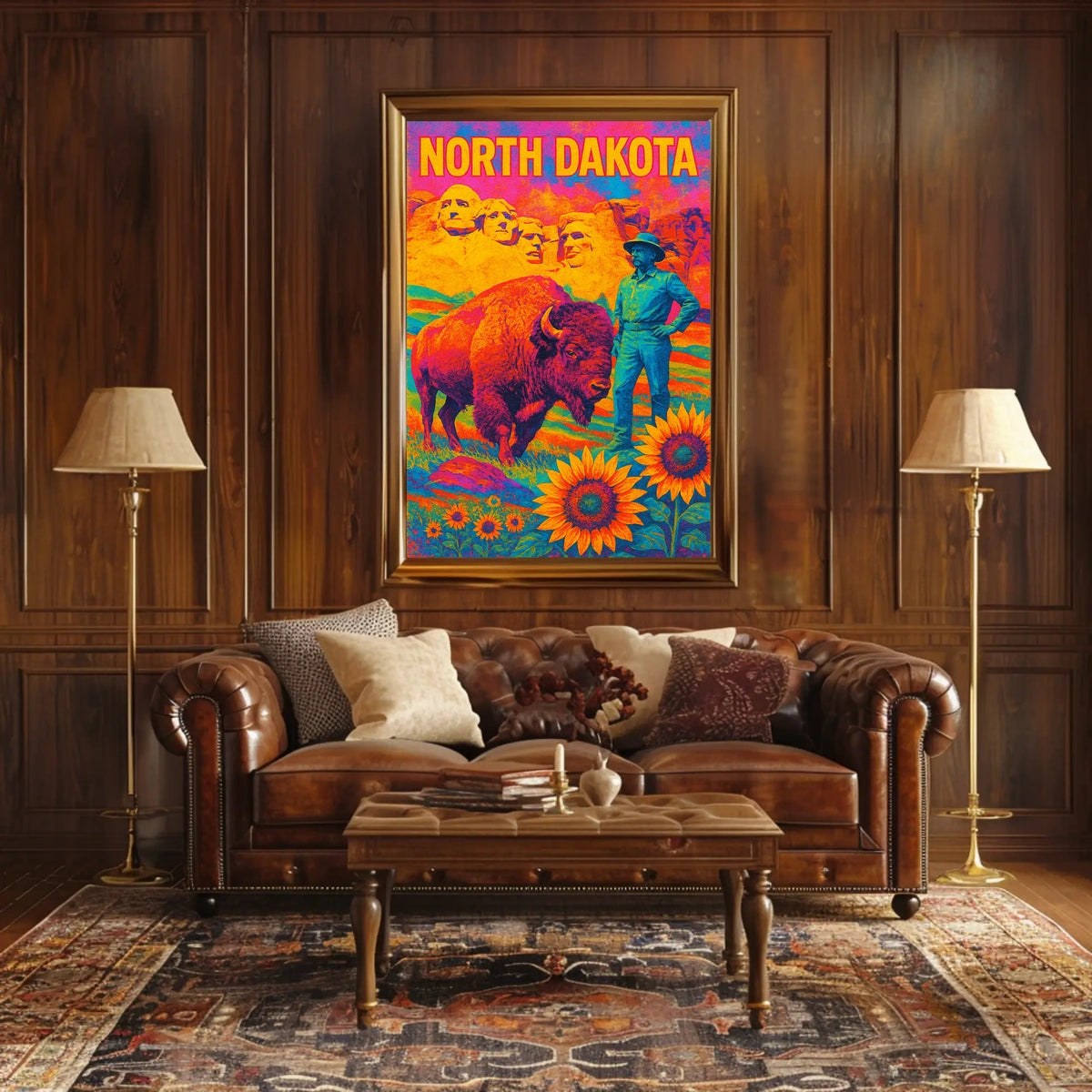 North Dakota A Vibrant Tribute Poster