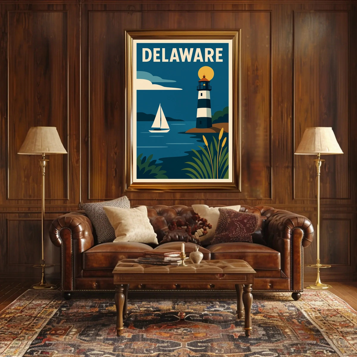Delaware Coastal Charm Poster