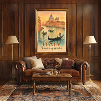 Italy Venice by Water Poster
