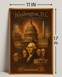 Washington, D.C. Capital of the United States Poster PosterGoat